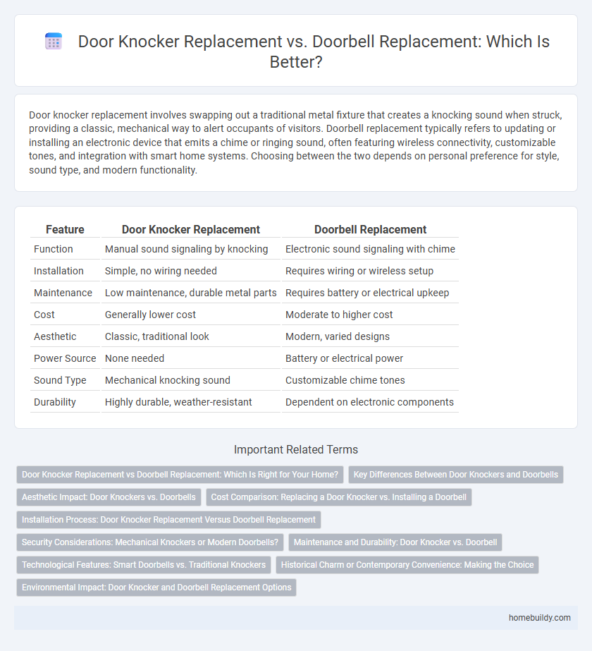 Door Knocker Replacement vs. Doorbell Replacement: Which Is Better?