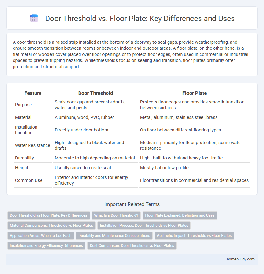 Door Threshold vs. Floor Plate: Key Differences and Uses