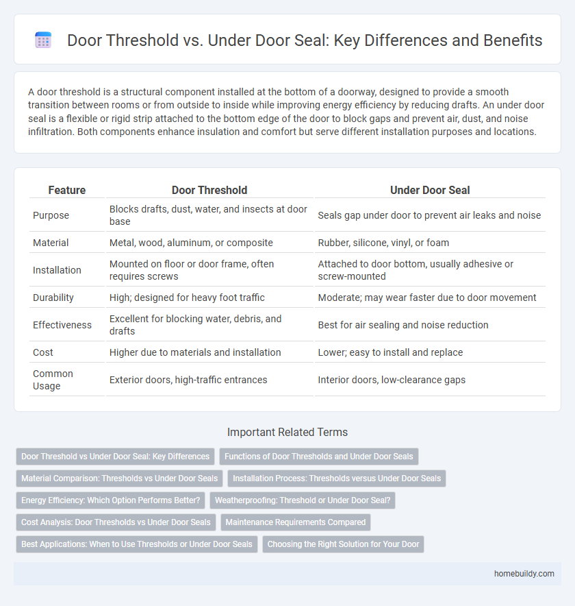 Door Threshold vs. Under Door Seal: Key Differences and Benefits