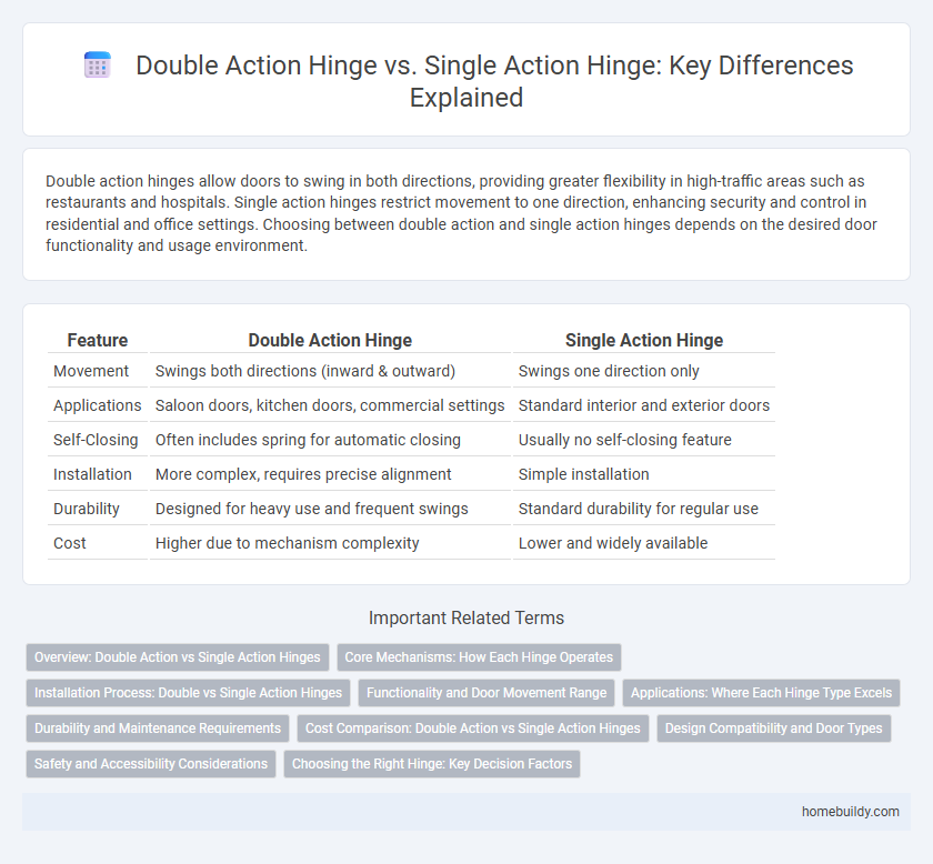 Double Action Hinge vs. Single Action Hinge: Key Differences Explained