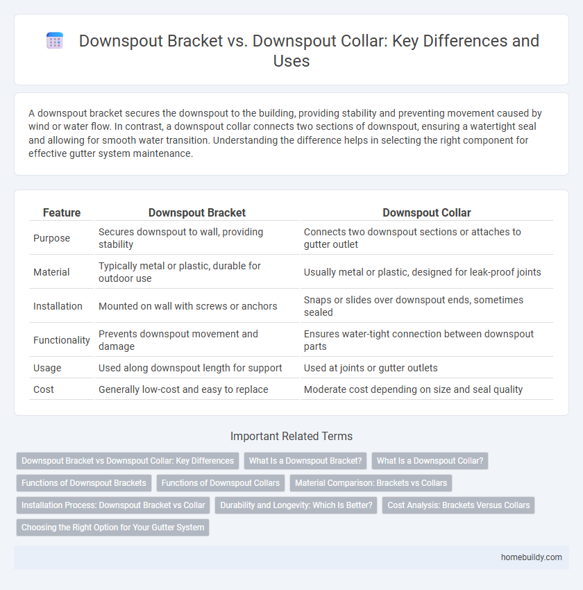Downspout Bracket vs. Downspout Collar: Key Differences and Uses