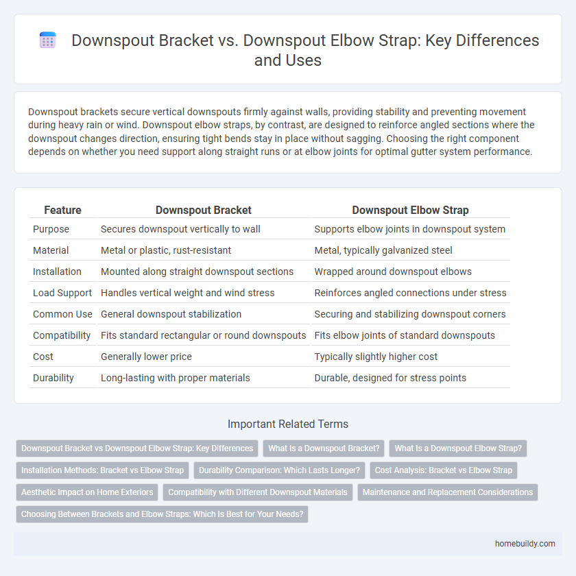 Downspout Bracket vs. Downspout Elbow Strap: Key Differences and Uses