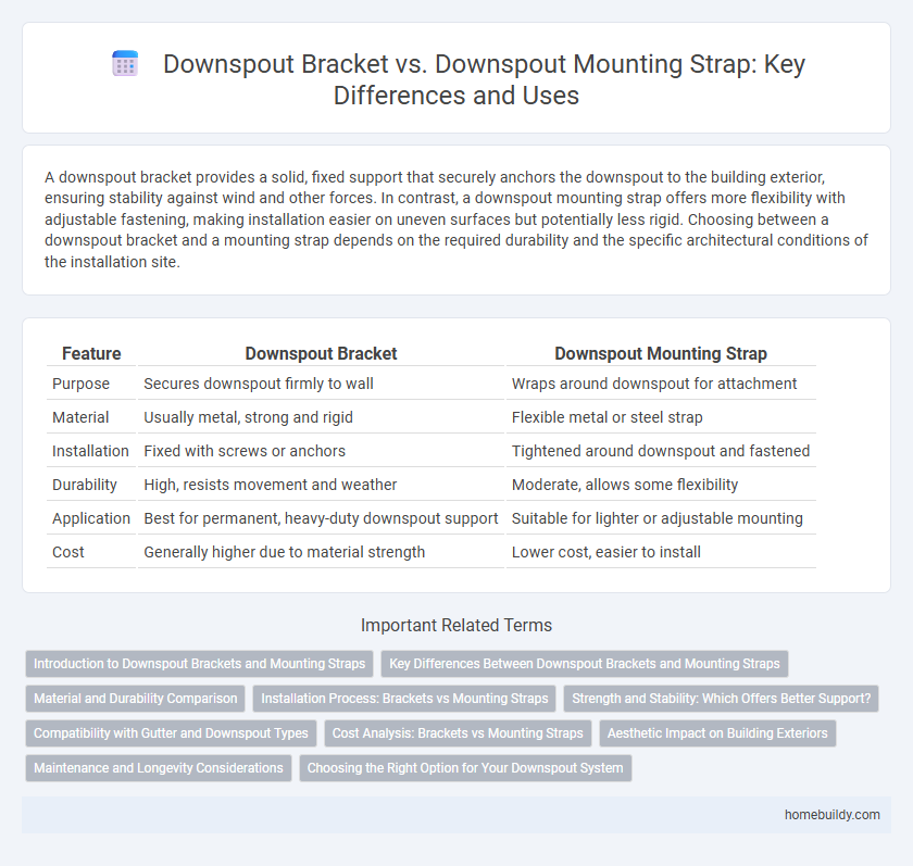 Downspout Bracket vs. Downspout Mounting Strap: Key Differences and Uses