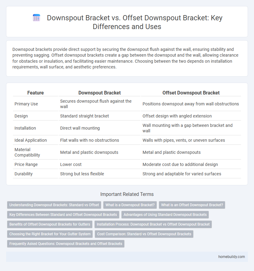 Downspout Bracket vs. Offset Downspout Bracket: Key Differences and Uses