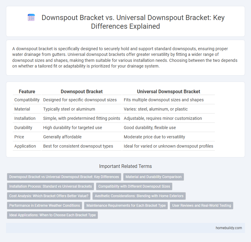 Downspout Bracket vs. Universal Downspout Bracket: Key Differences Explained
