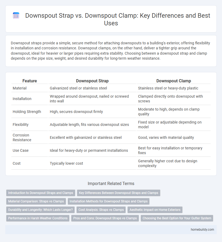 Downspout Strap vs. Downspout Clamp: Key Differences and Best Uses