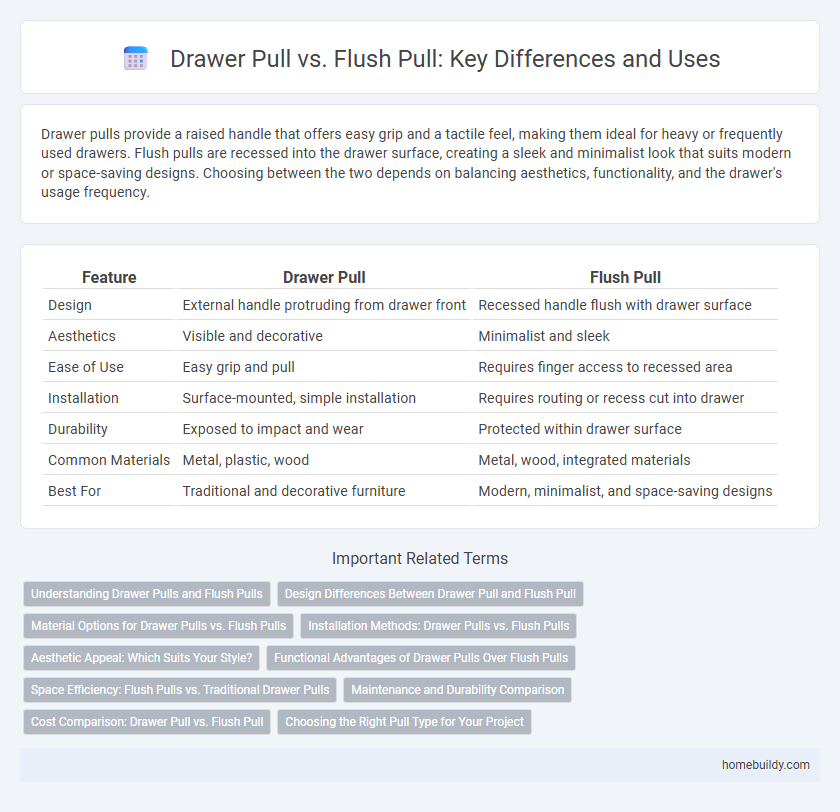 Drawer Pull vs. Flush Pull: Key Differences and Uses