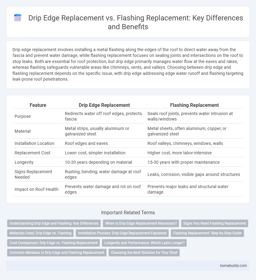 Drip Edge Replacement vs. Flashing Replacement: Key Differences and Benefits