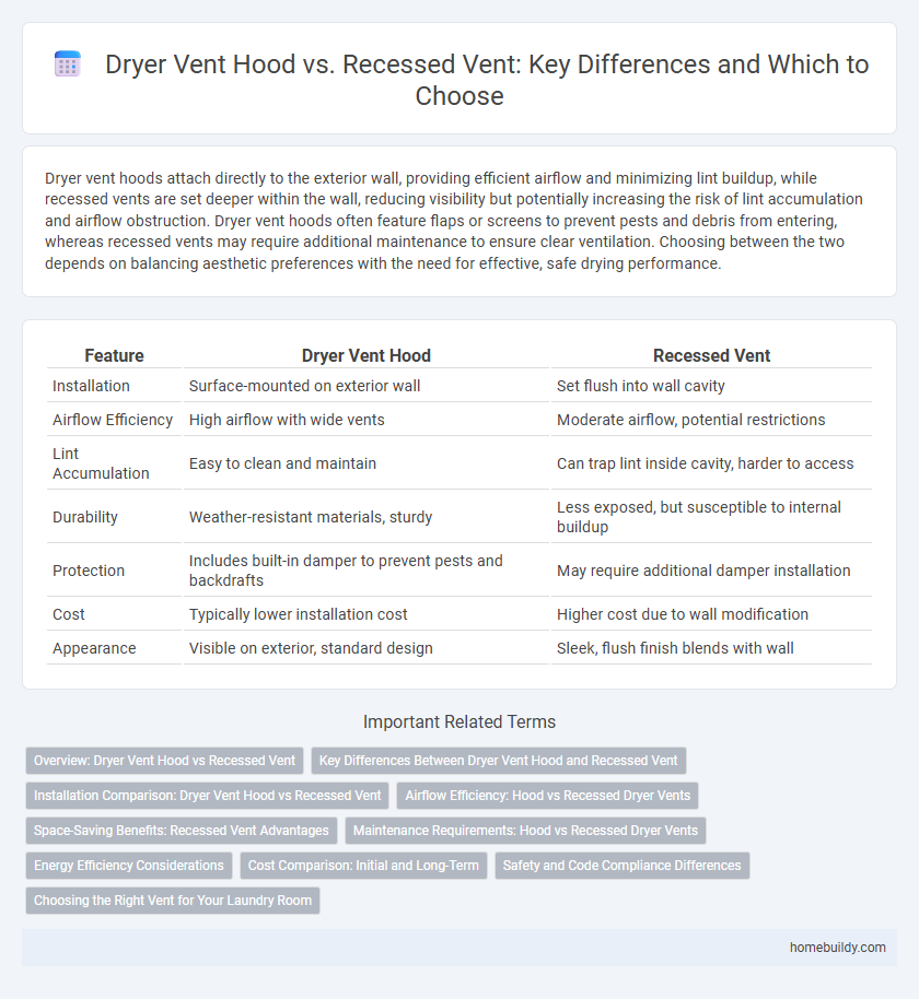 Dryer Vent Hood vs. Recessed Vent: Key Differences and Which to Choose