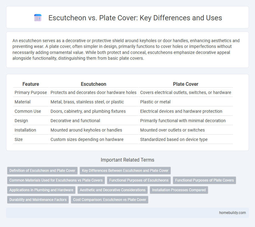 Escutcheon vs. Plate Cover: Key Differences and Uses