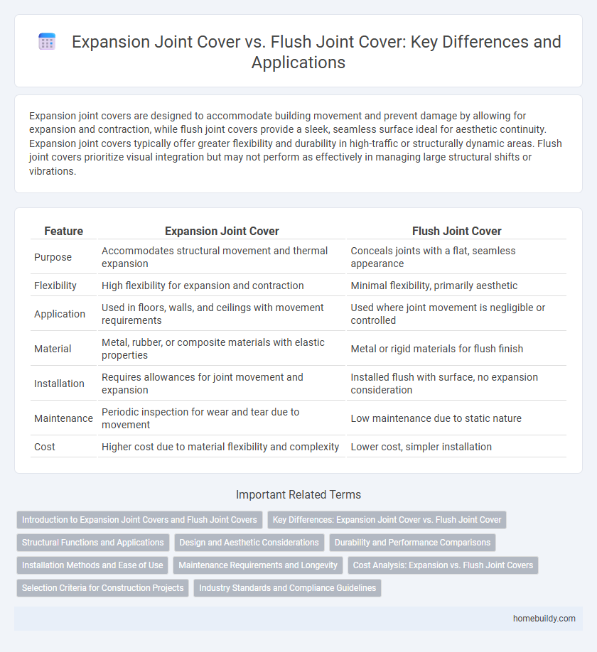 Expansion Joint Cover vs. Flush Joint Cover: Key Differences and Applications
