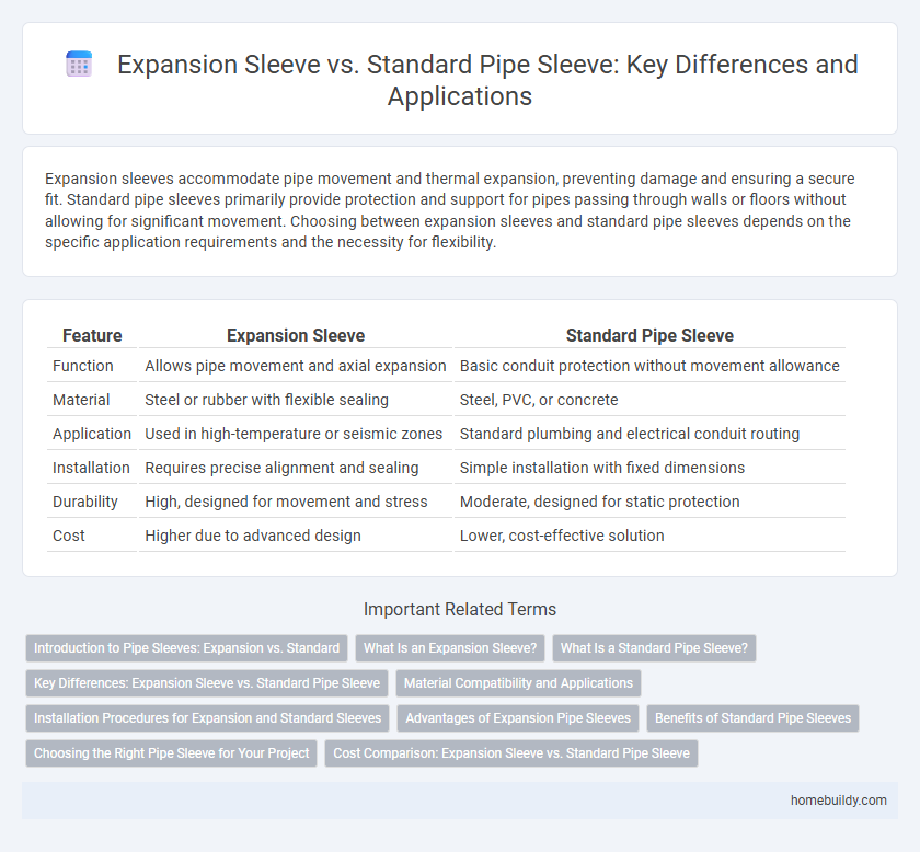 Expansion Sleeve vs. Standard Pipe Sleeve: Key Differences and Applications