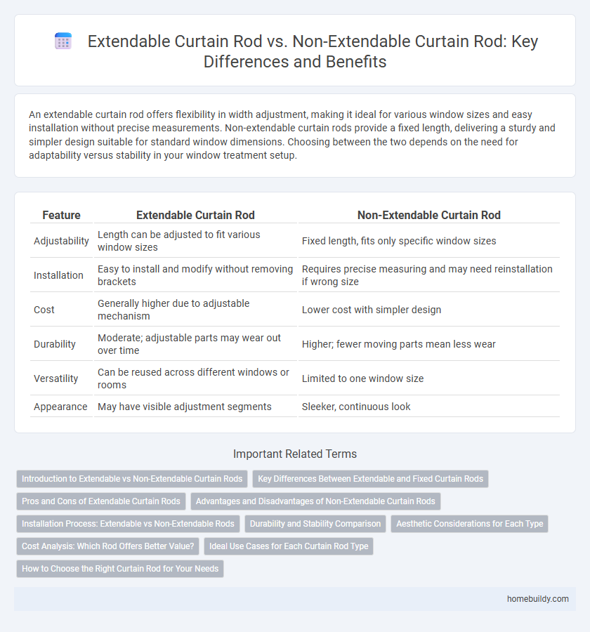 Extendable Curtain Rod vs. Non-Extendable Curtain Rod: Key Differences and Benefits