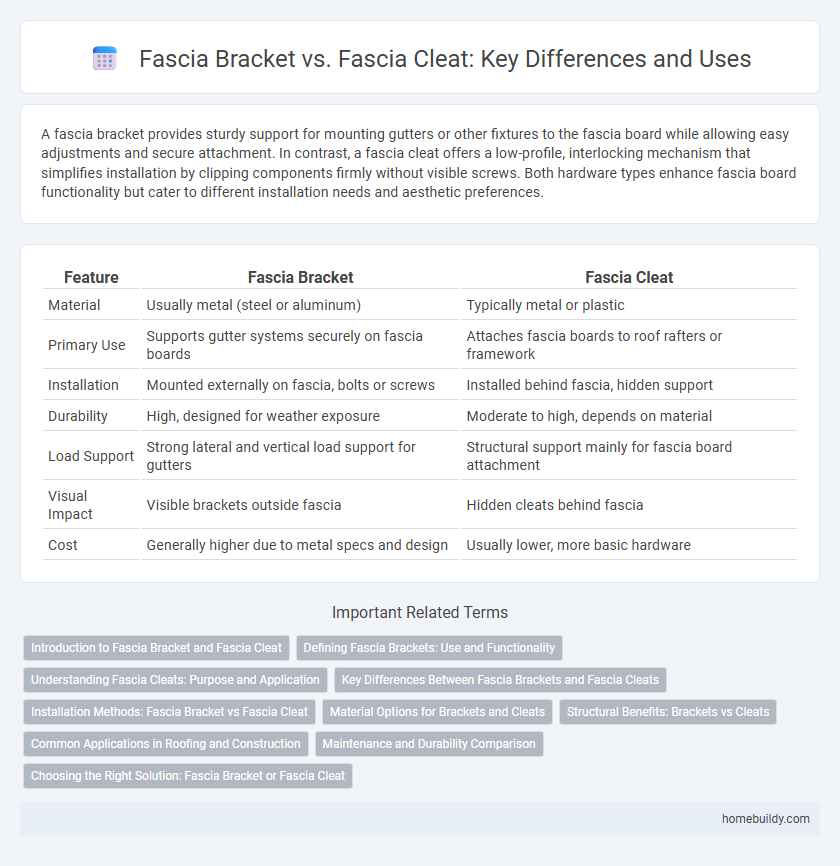 Fascia Bracket vs. Fascia Cleat: Key Differences and Uses