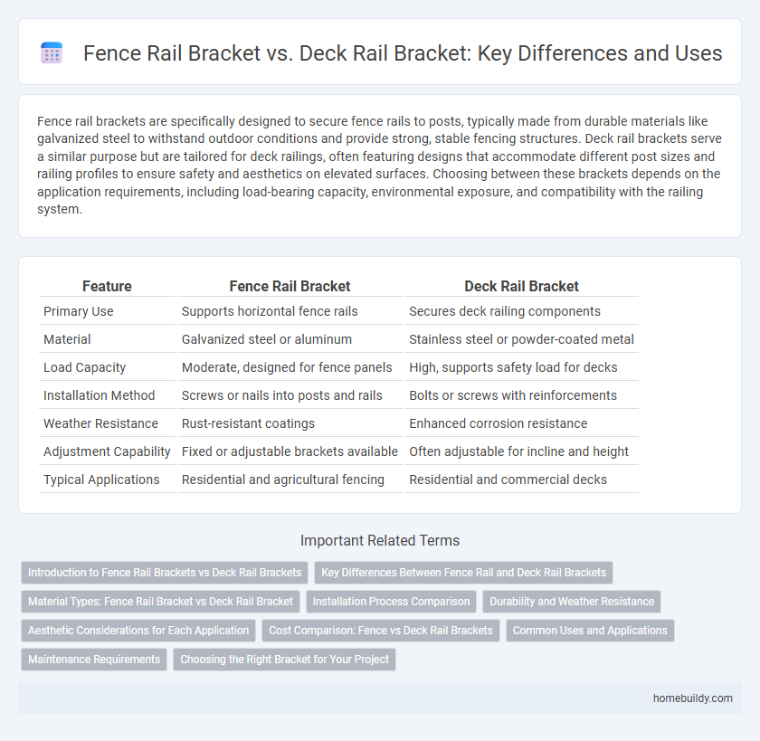 Fence Rail Bracket vs. Deck Rail Bracket: Key Differences and Uses