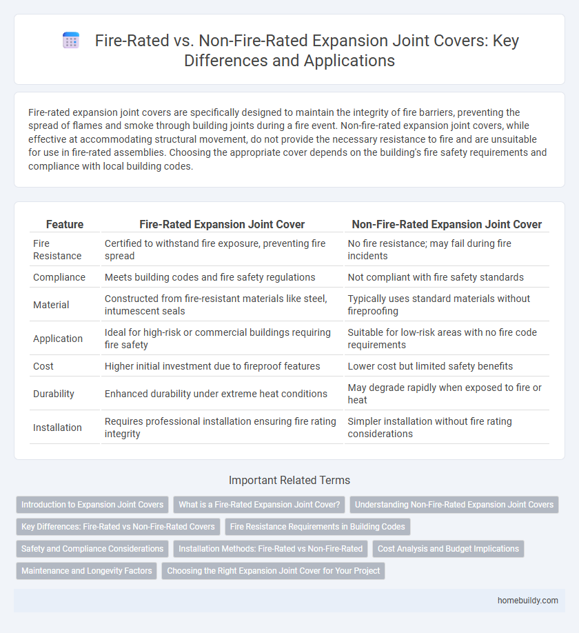 Fire-Rated vs. Non-Fire-Rated Expansion Joint Covers: Key Differences and Applications