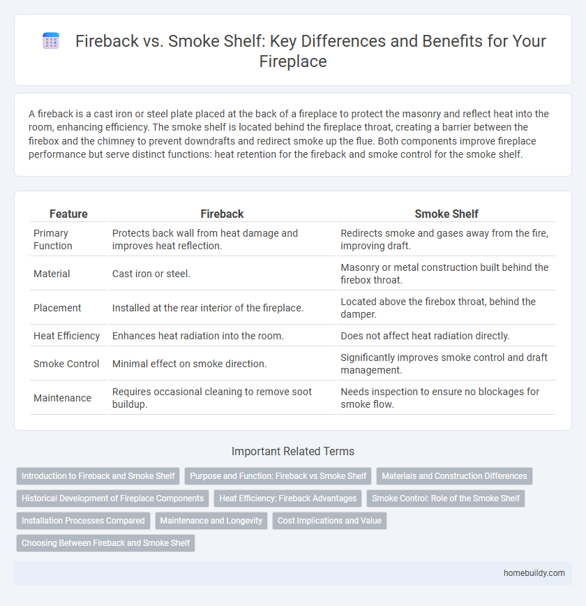 Fireback vs. Smoke Shelf: Key Differences and Benefits for Your Fireplace