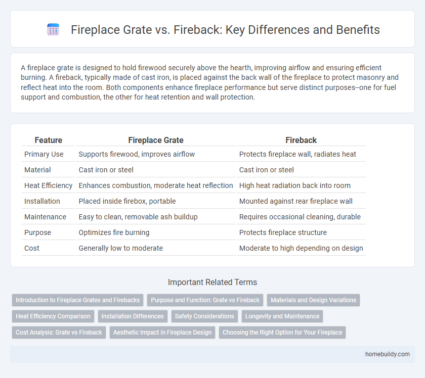 Fireplace Grate vs. Fireback: Key Differences and Benefits