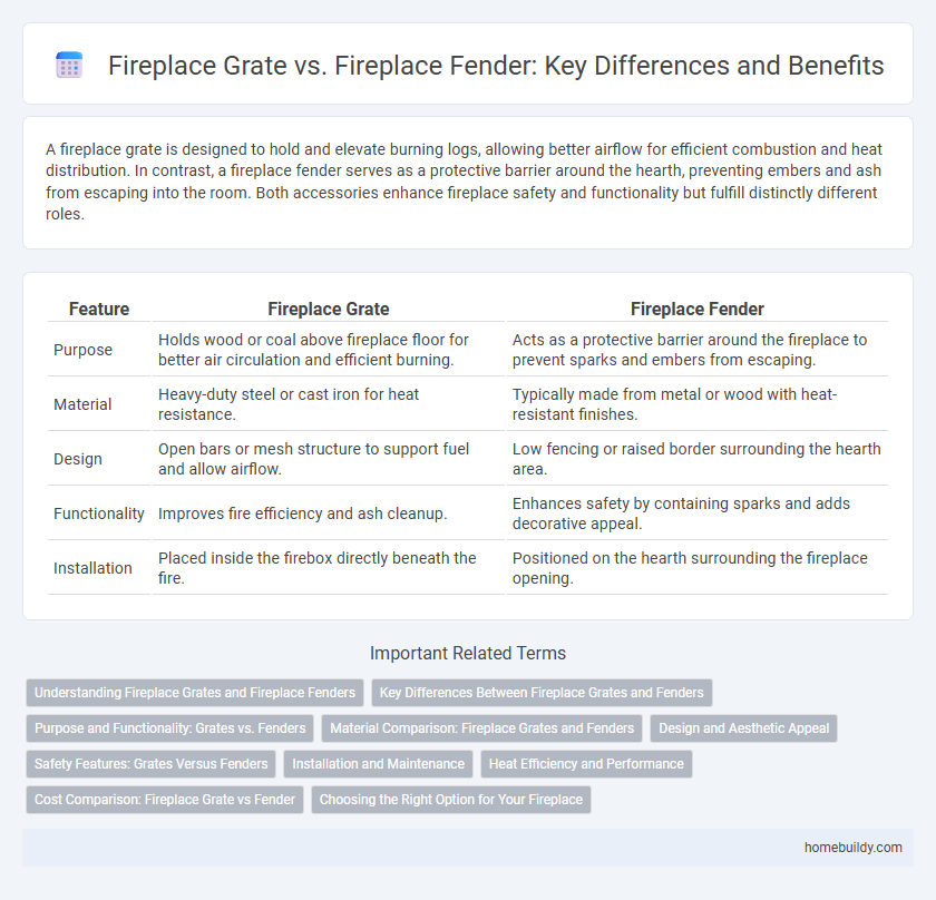 Fireplace Grate vs. Fireplace Fender: Key Differences and Benefits