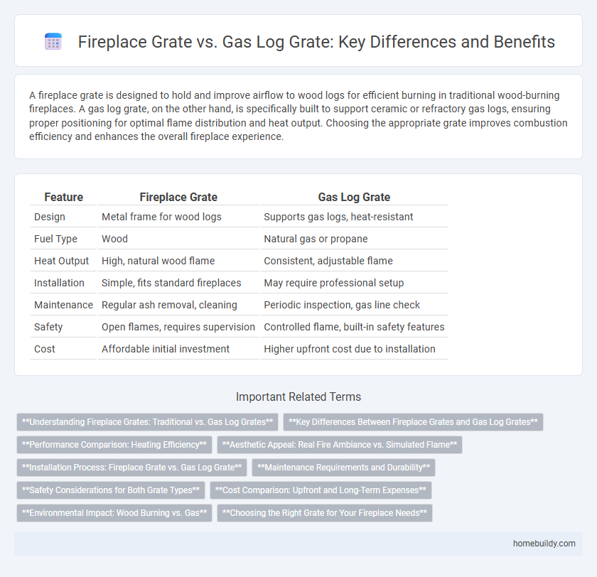 Fireplace Grate vs. Gas Log Grate: Key Differences and Benefits