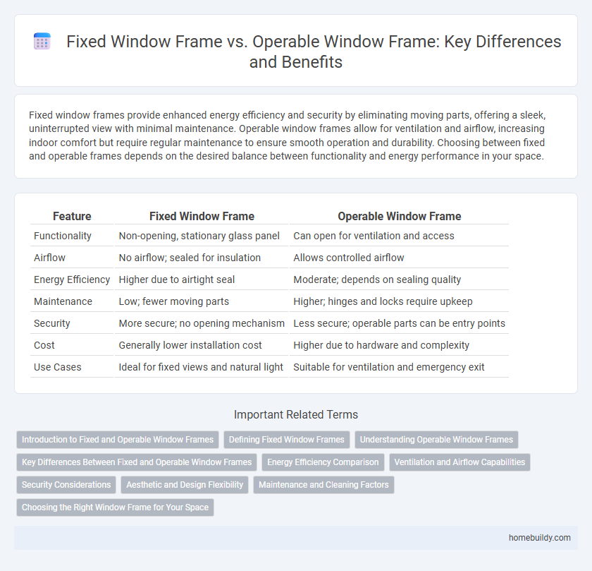 Fixed Window Frame vs. Operable Window Frame: Key Differences and Benefits