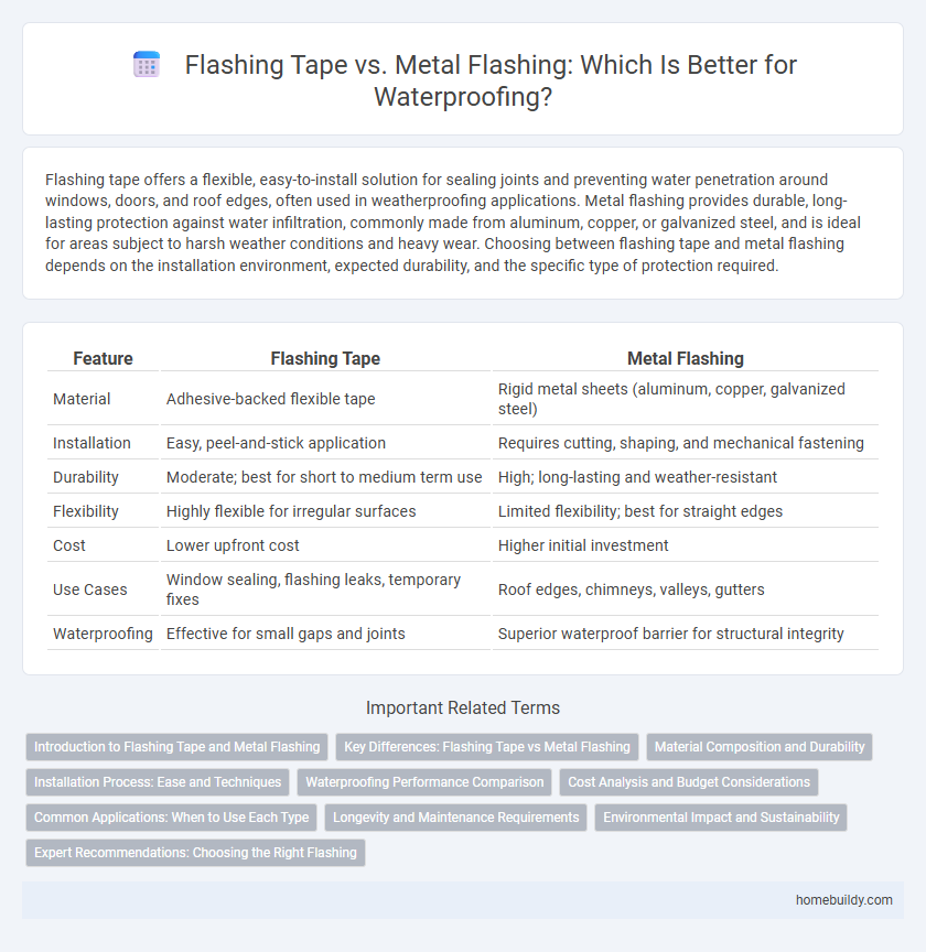 Flashing Tape vs. Metal Flashing: Which Is Better for Waterproofing?