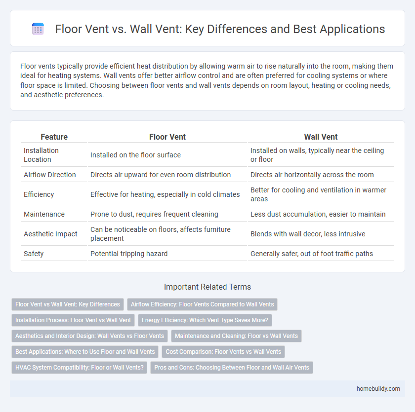 Floor Vent vs. Wall Vent: Key Differences and Best Applications