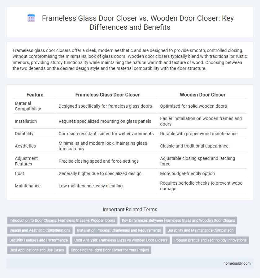 Frameless Glass Door Closer vs. Wooden Door Closer: Key Differences and Benefits