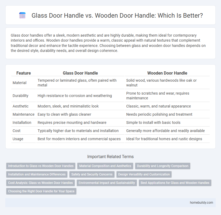 Glass Door Handle vs. Wooden Door Handle: Which Is Better?