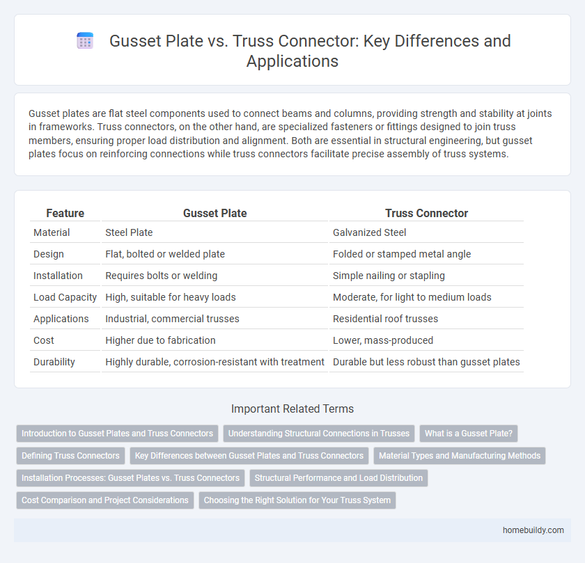 Gusset Plate vs. Truss Connector: Key Differences and Applications