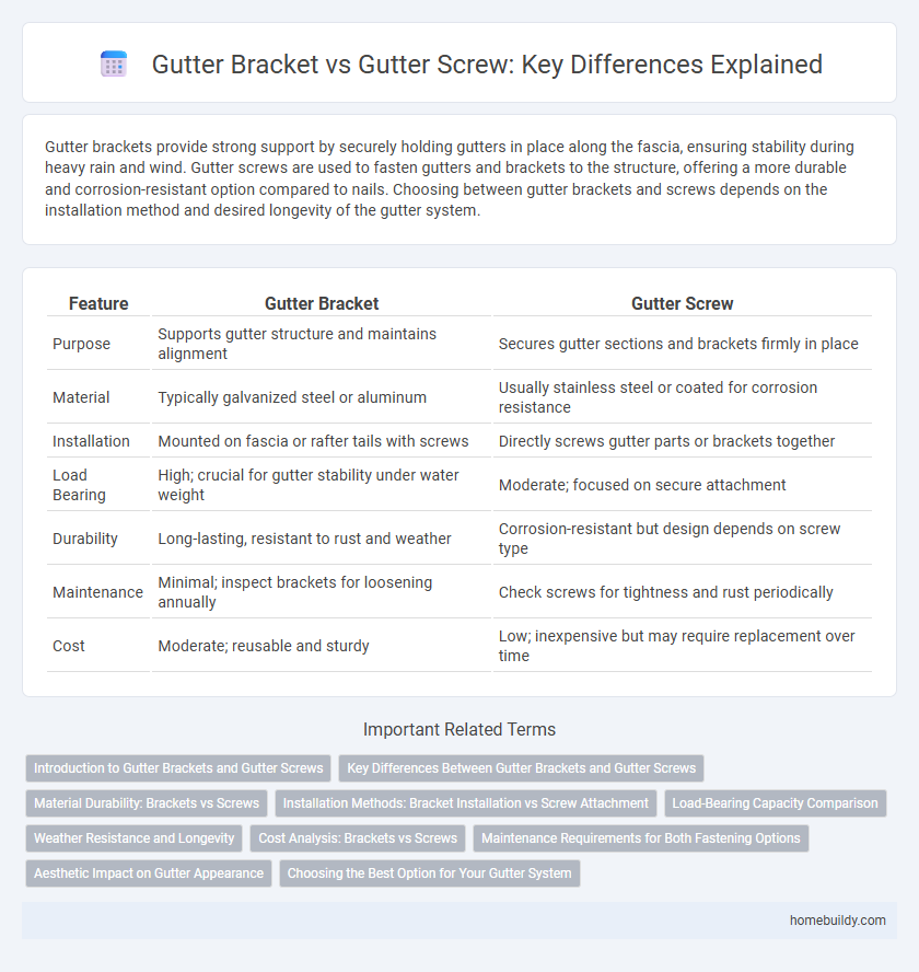Gutter Bracket vs Gutter Screw: Key Differences Explained