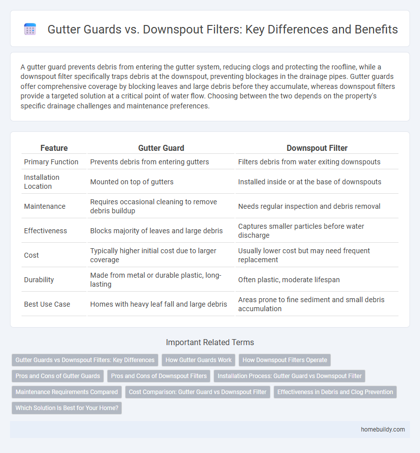 Gutter Guards vs. Downspout Filters: Key Differences and Benefits