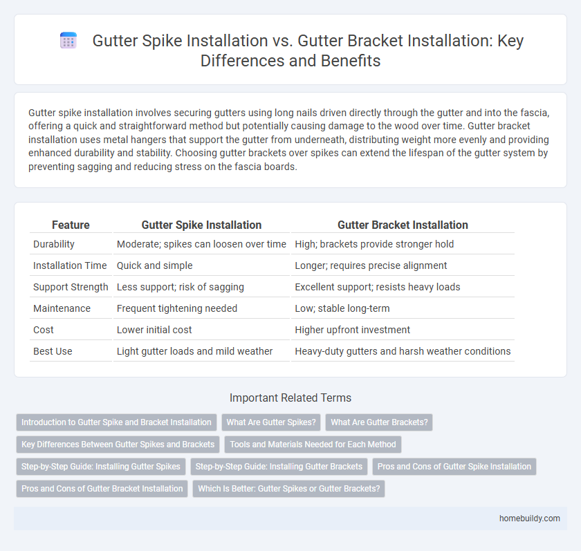 Gutter Spike Installation vs. Gutter Bracket Installation: Key Differences and Benefits
