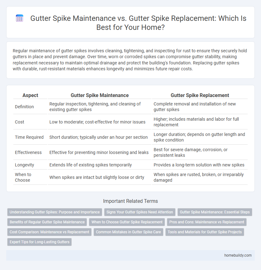 Gutter Spike Maintenance vs. Gutter Spike Replacement: Which Is Best for Your Home?