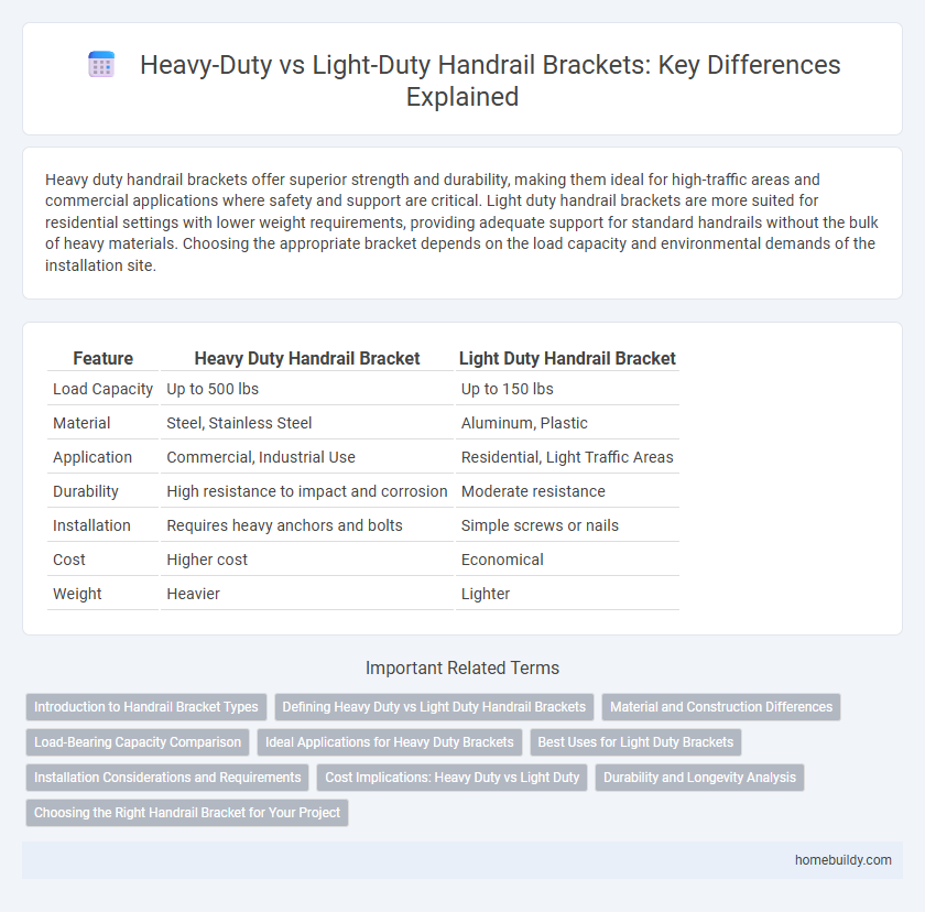 Heavy-Duty vs Light-Duty Handrail Brackets: Key Differences Explained