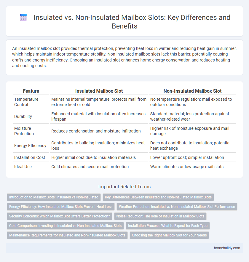 Insulated vs. Non-Insulated Mailbox Slots: Key Differences and Benefits