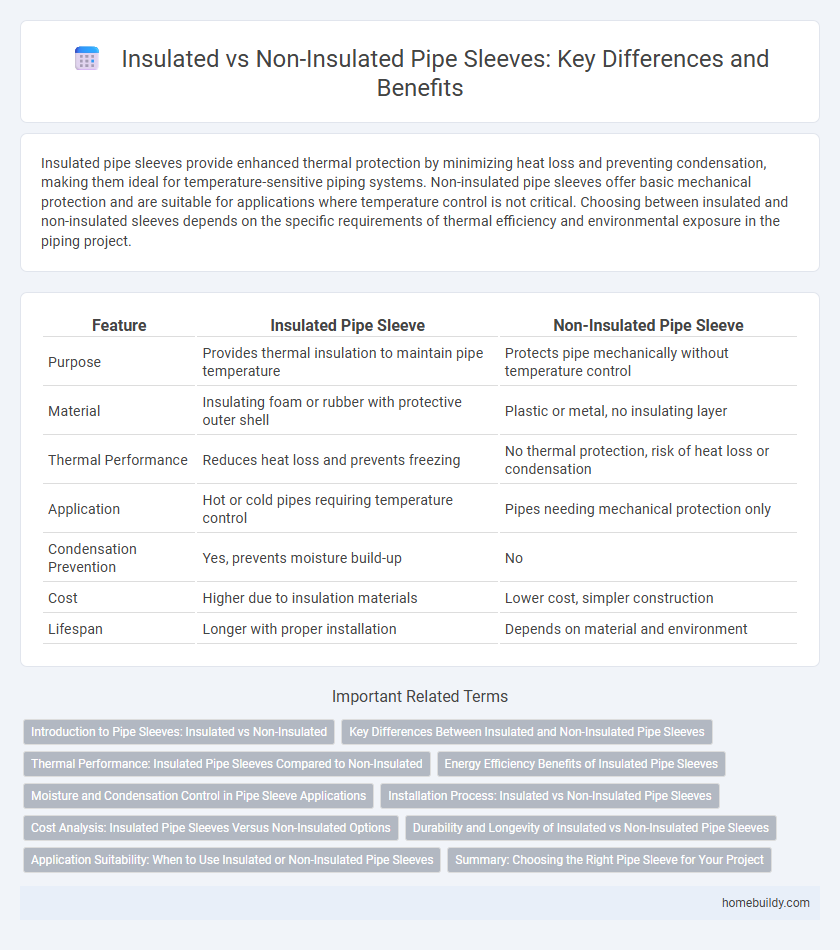 Insulated vs Non-Insulated Pipe Sleeves: Key Differences and Benefits