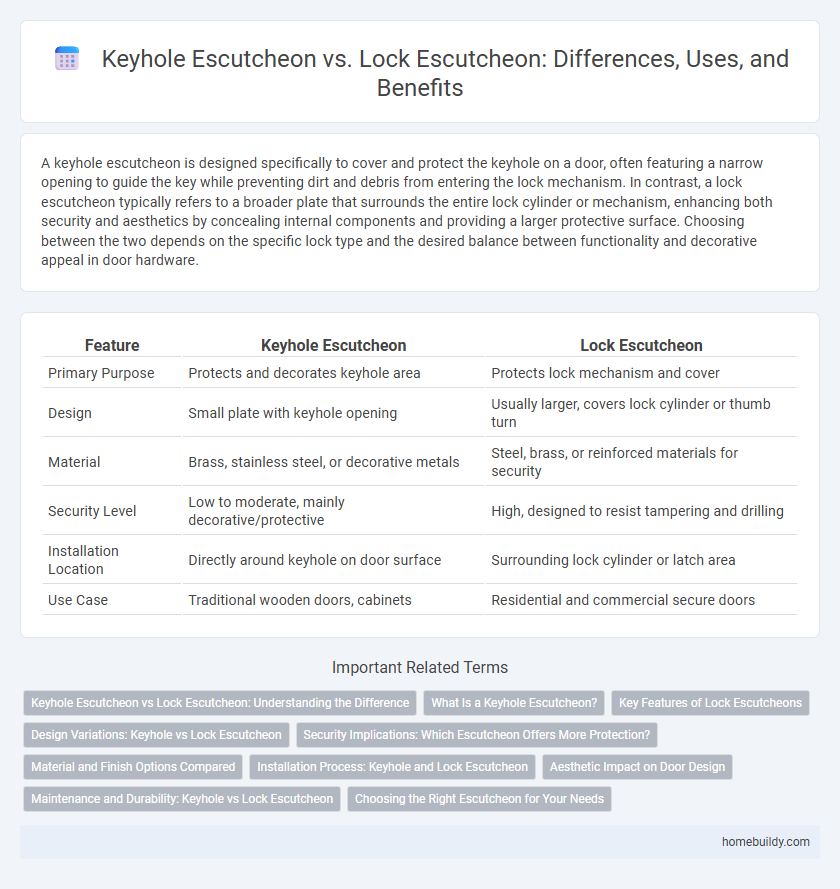 Keyhole Escutcheon vs. Lock Escutcheon: Differences, Uses, and Benefits