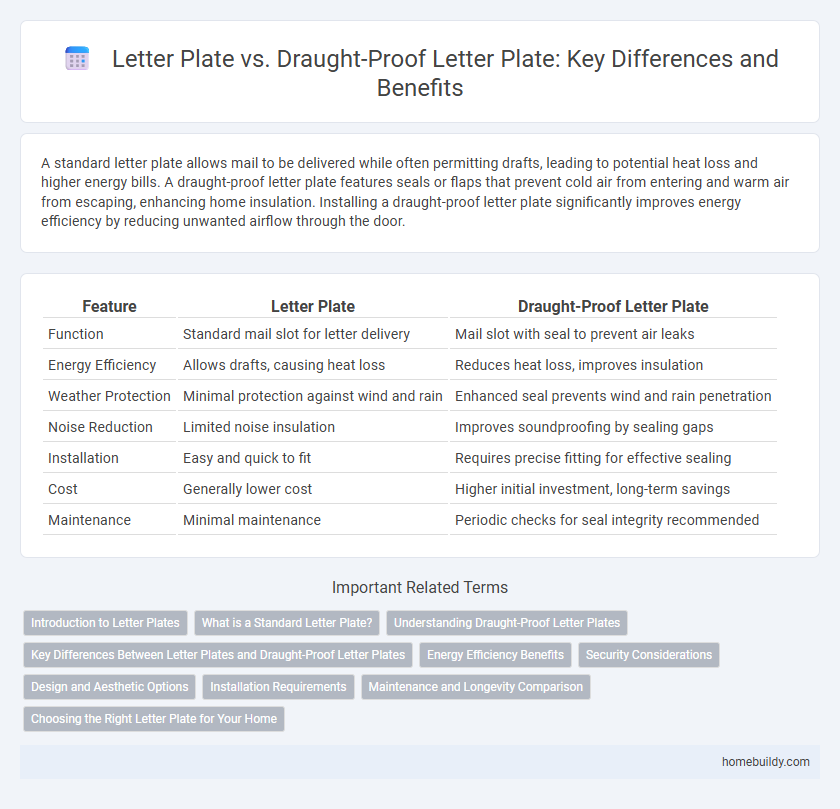 Letter Plate vs. Draught-Proof Letter Plate: Key Differences and Benefits