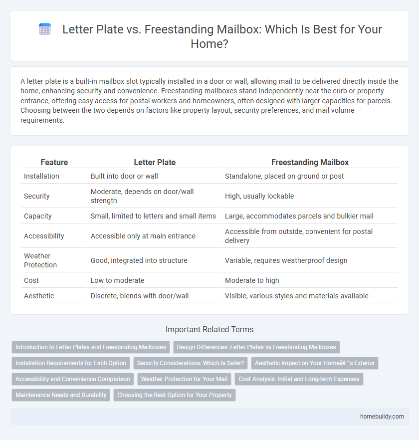 Letter Plate vs. Freestanding Mailbox: Which Is Best for Your Home?