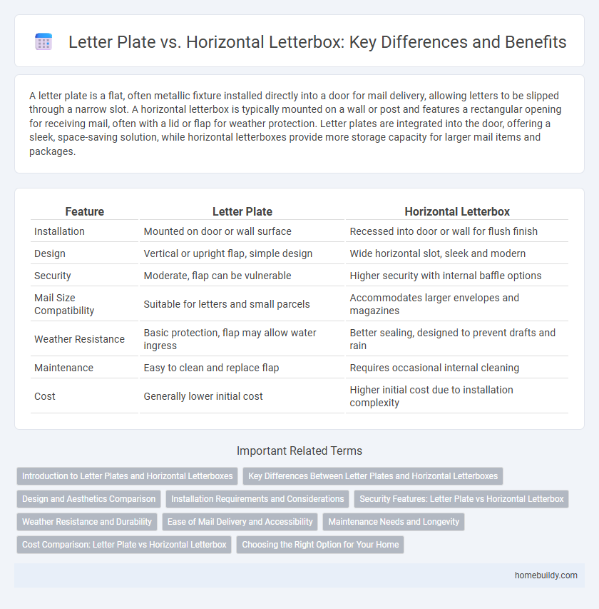 Letter Plate vs. Horizontal Letterbox: Key Differences and Benefits