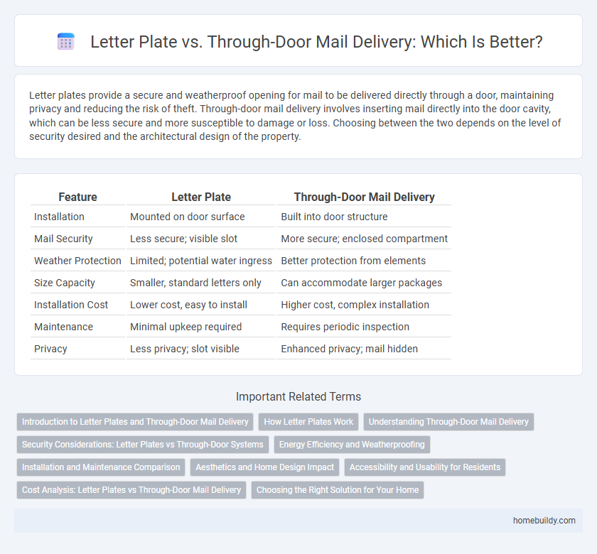 Letter Plate vs. Through-Door Mail Delivery: Which Is Better?