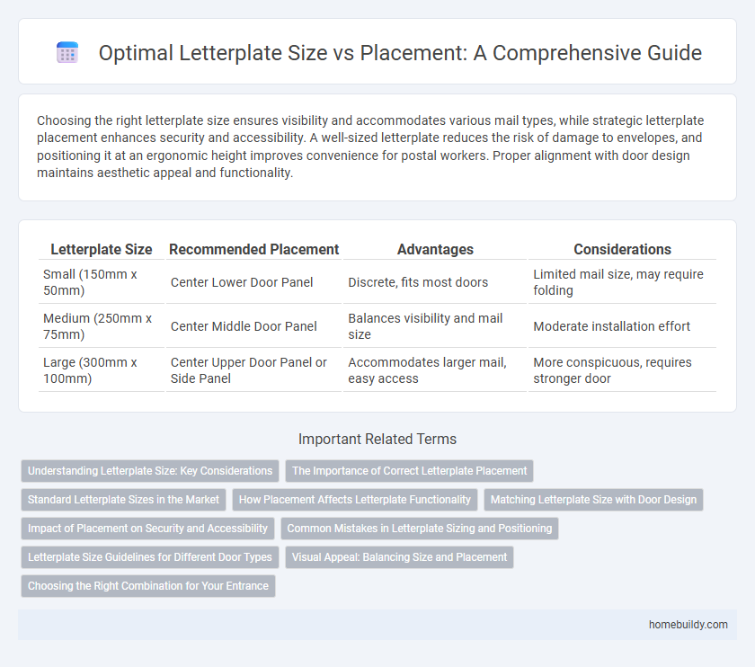 Optimal Letterplate Size vs Placement: A Comprehensive Guide
