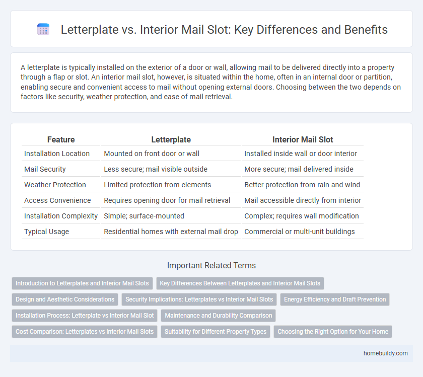 Letterplate vs. Interior Mail Slot: Key Differences and Benefits