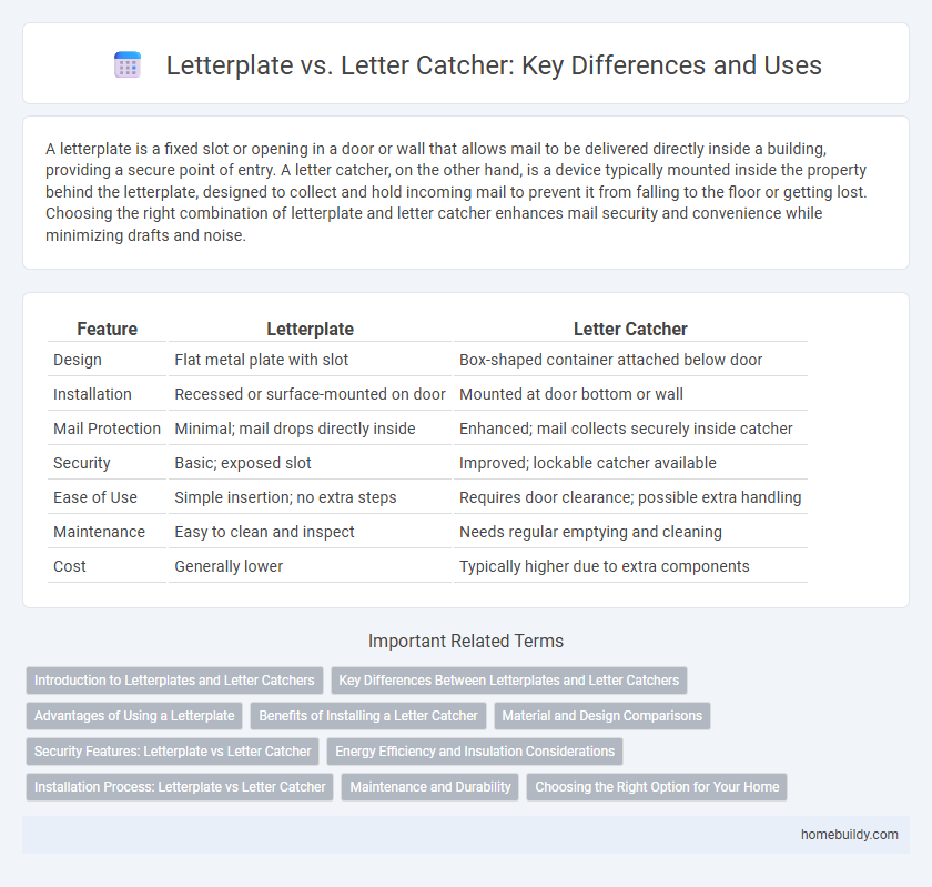 Letterplate vs. Letter Catcher: Key Differences and Uses