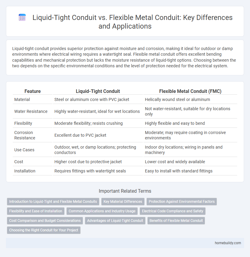 Liquid-Tight Conduit vs. Flexible Metal Conduit: Key Differences and Applications
