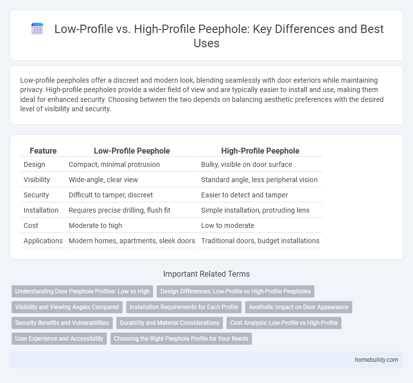 Low-Profile vs. High-Profile Peephole: Key Differences and Best Uses