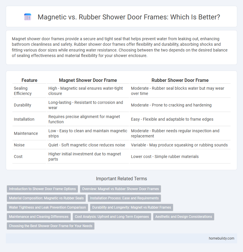 Magnetic vs. Rubber Shower Door Frames: Which Is Better?
