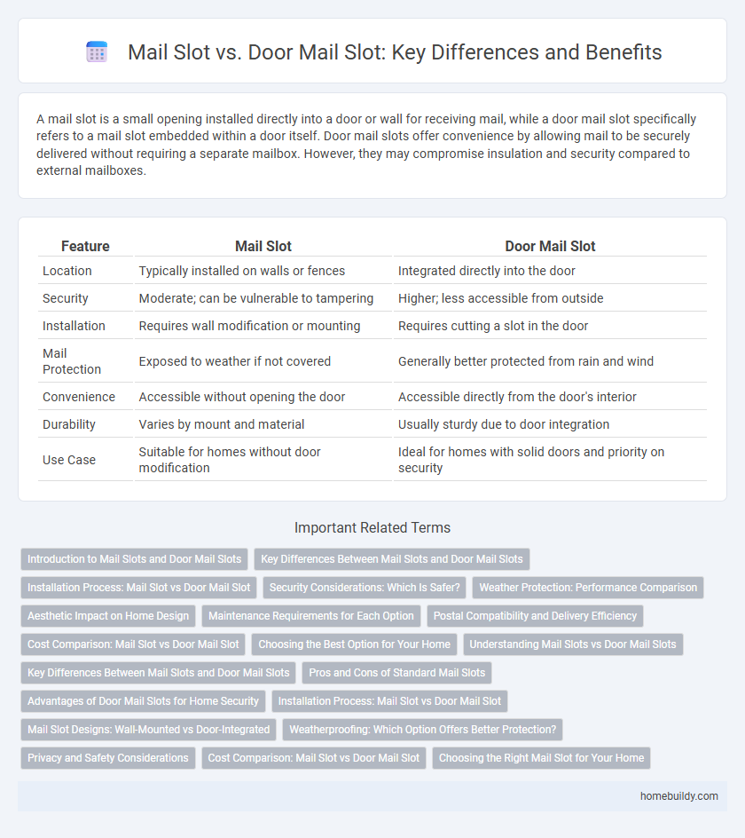Mail Slot vs. Door Mail Slot: Key Differences and Benefits