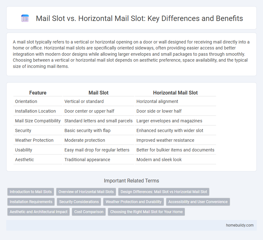 Mail Slot vs. Horizontal Mail Slot: Key Differences and Benefits